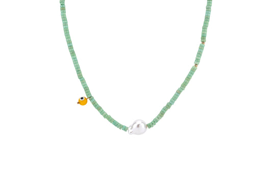 Emerald Pearl Heart