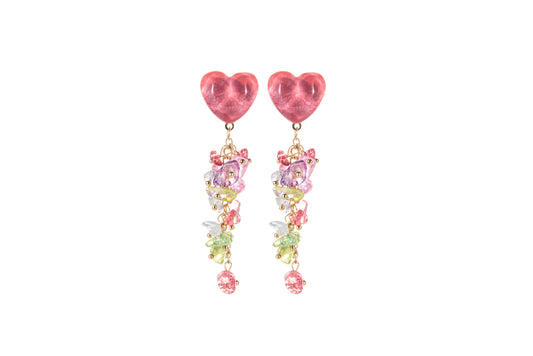 💝 Multicolored gemstone earrings